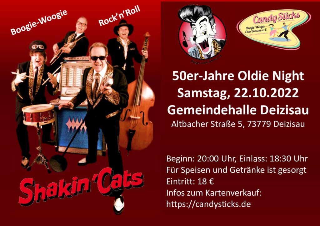 50er-Jahre Oldie Night 2022 Gemeindehalle Deizisau